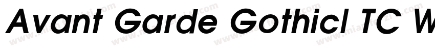 Avant Garde GothicI TC W08 Demi字体转换